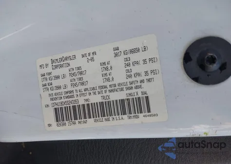 2005 Dodge Ram 1500 Slt/Laramie z USA, uszkodzony, nr VIN 1D7HU18DX5S243353